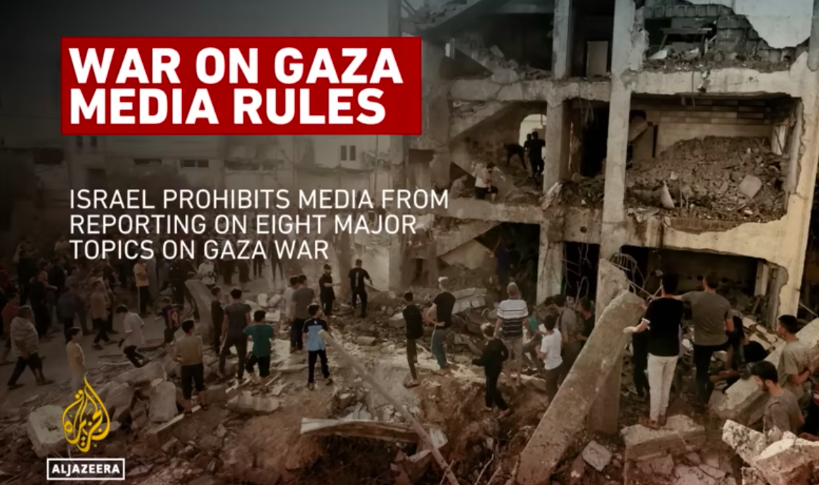 Israel’s suppression of media coverage during its war on Gaza