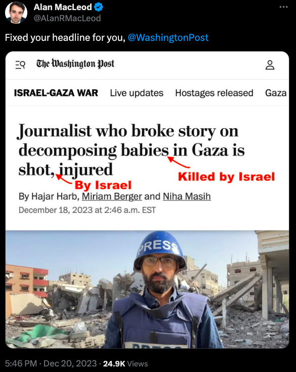 Washington Post headline editor does a fantastic job avoiding attributing anything negative to Israel