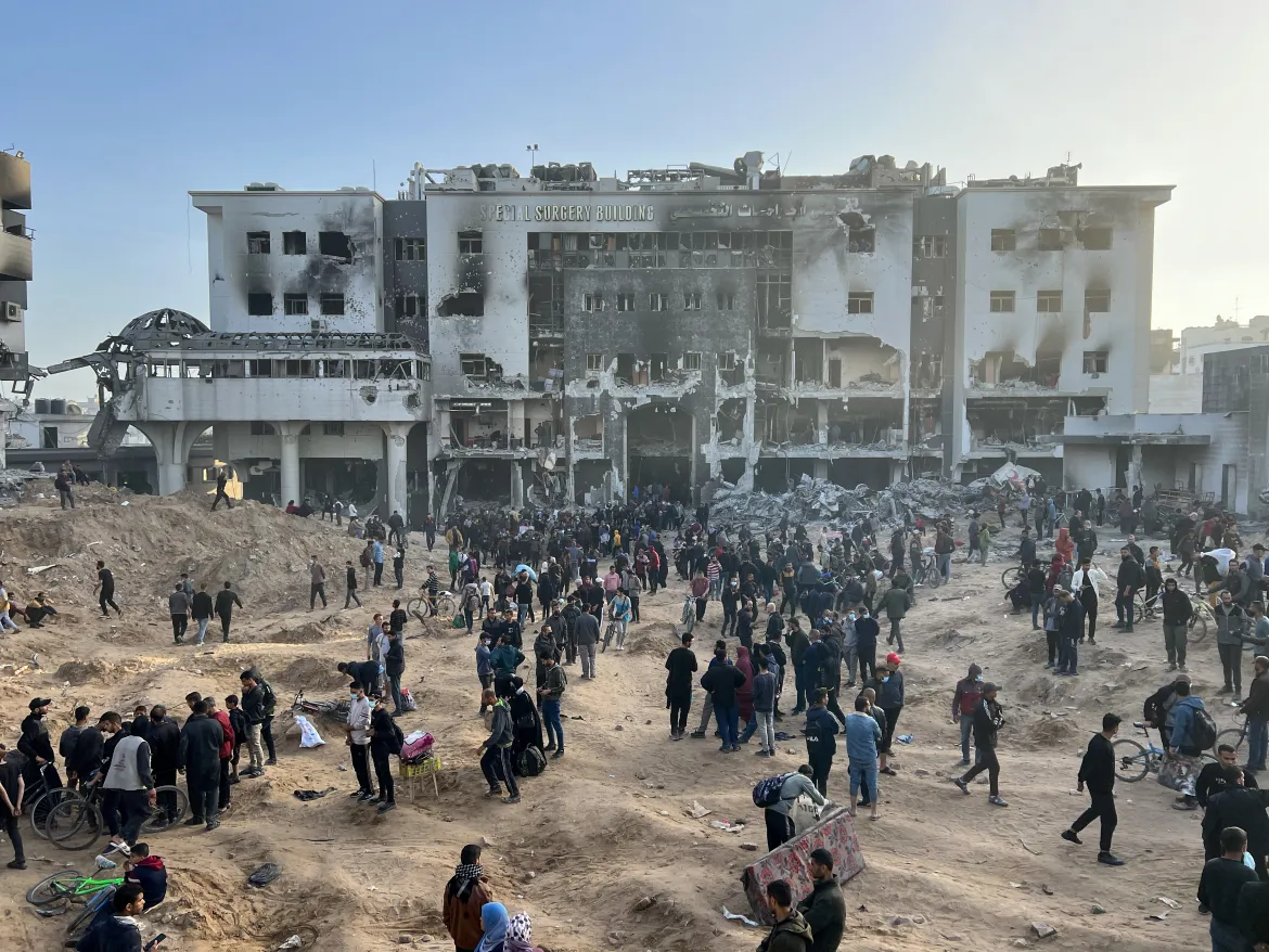 Inside Al-Shifa Hospital after IDF pullout: Total destruction of medical facilities & supplies; zip-tied corpses offer evidence of executions; eyewitnesses say IDF bulldozers buried corpses