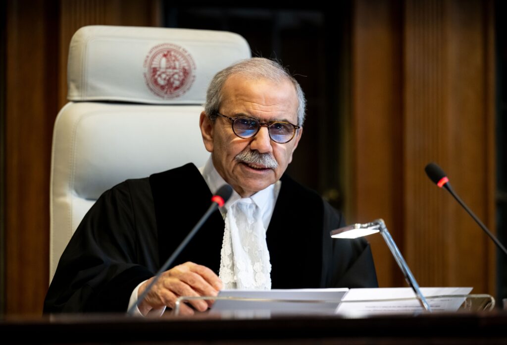 
The President of the Court, HE Judge Nawaf Salam